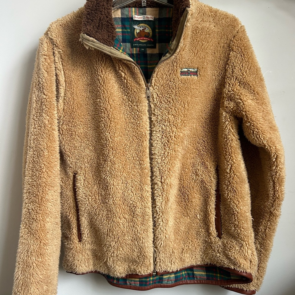Great Moose Tan Sherpa Fleece Jacket